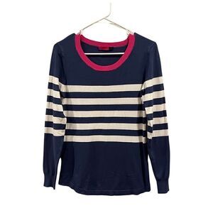 Ava striped Lightweight Crew Neck Sweater Size S